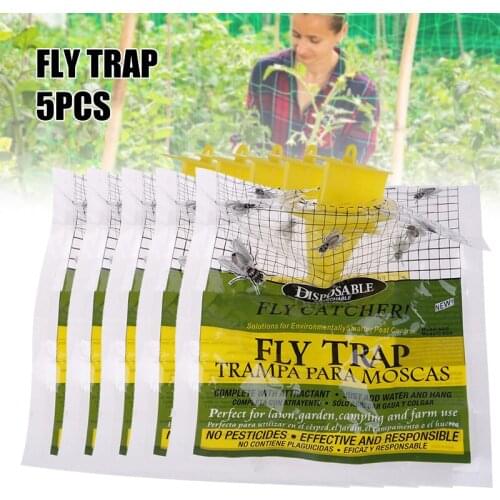 Portable Outdoor Fly Catching Bags Multifunctional Fly Catching Tool for Camping Garden Courtyard SDF-SHIP