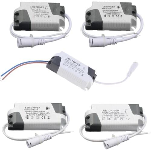 LED Driver AC85-265V 1-3/4-7/8-12/12-18/18-25W Lighting Transformer Panel Light
