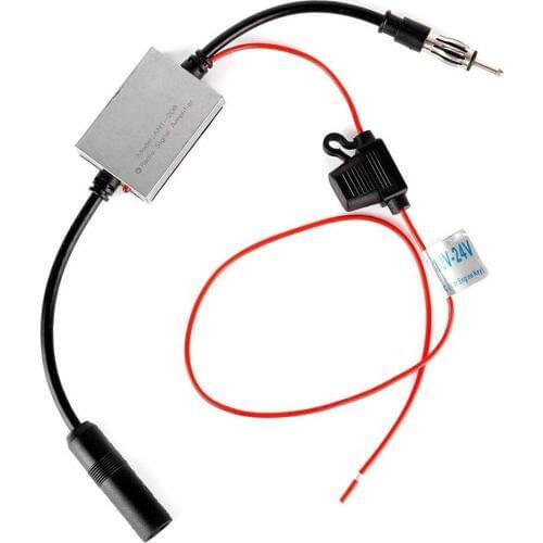 Antenna Amplifier Car FM Radio Aerial Antenna Signal Reception Amplifiers Booster Antenna Radio Amplifier With Adhesive