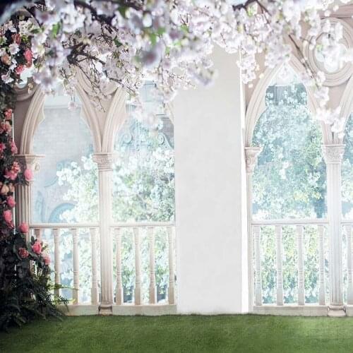 Vinyl Photography Background Computed Printed Vintage Castle Window Wedding Backgrounds for Photo Studio CM-7165