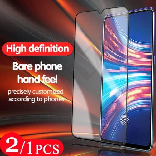 2/1Pcs cover tempered glass for Realme C25 C21 C17 C15 C12 C11 C3 C3i C2 C2S C1 phone screen protector C20 C20A protective film