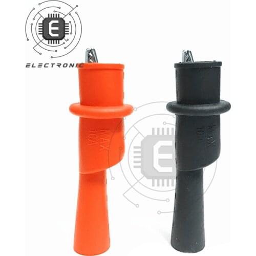 1 Pair Of Red And Black Alligator Crocodile Test Clip Clamp Alligator Clips For Multimeter Tester Probe
