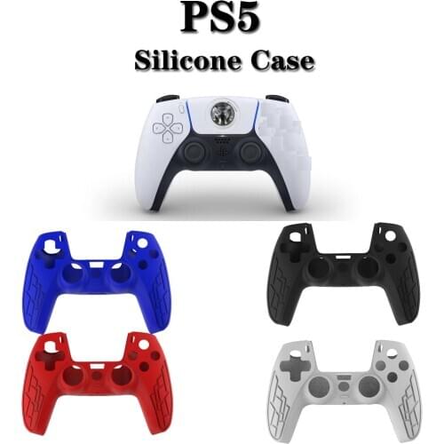 1pcs Anti-slip Silicone Cover Skin Case For Sony Playstation 5 Ps5 Slim Controller & Stick Grip Protector