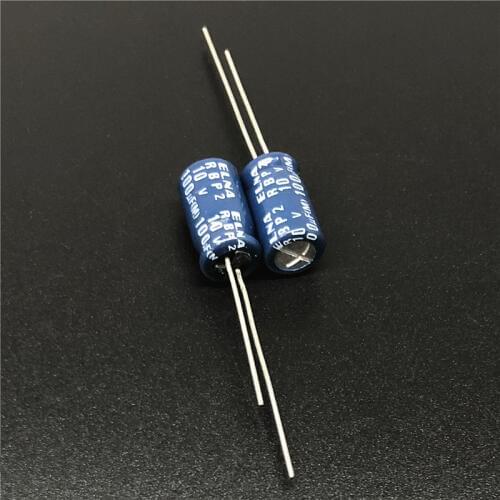 10pcs 100uF 10V Japan ELNA R2B Series 6.3x11mm 10V100uF RBP2 Bipolar Audio Capacitor