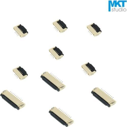 100Pcs Clamshell Type 28 Pins 28P 0.5mm Pitch 2.0mm Height FPC FFC Connector