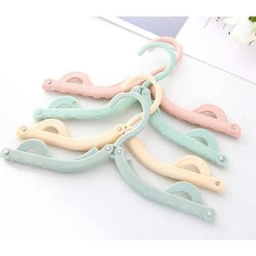 4 PCS/Set Plastic Coat Hanger Home and Travel Use Foldable Multi-functional hangers for clothes Out door Plastic Drying Rack