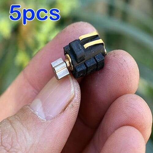5PCS Micro Rotor Vibration Motor with Tungsten Steel Vibrating Wheel DC 3V Mini Vibrator 5*6*12.9 MM DIY Toy Model Accessories