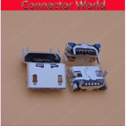 50PCS/LOT for Huawei glory 3C 3X G730 G750 phone plug data charging port micro mini USB jack socket connector replacement