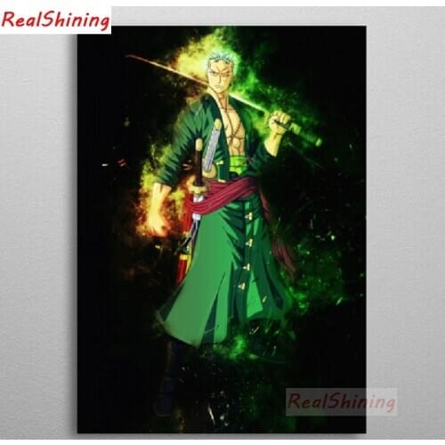 5D Diy Diamond Painting Cross Stitch full Square Diamond Embroidery One Piece Zorro picture for room Decor H2358