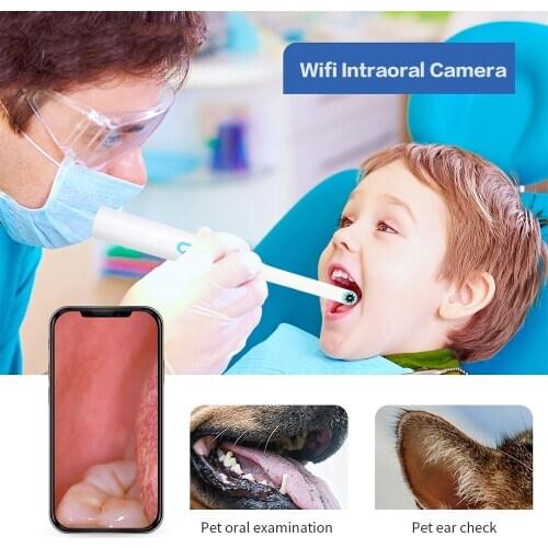 8 Led lights Wireless Dental Camera HD Intraoral Endoscope Inspection WiFi Dentist Examination Tool