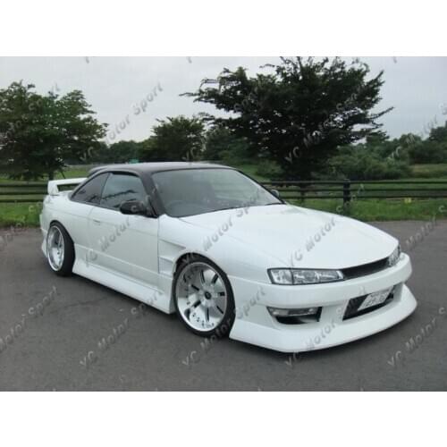 Car Accessories FRP Fiber Glass BN Style +30mm Front Fender Fit For 1997-1998 S14 Late Model S14A Kouki Front Fender Cover