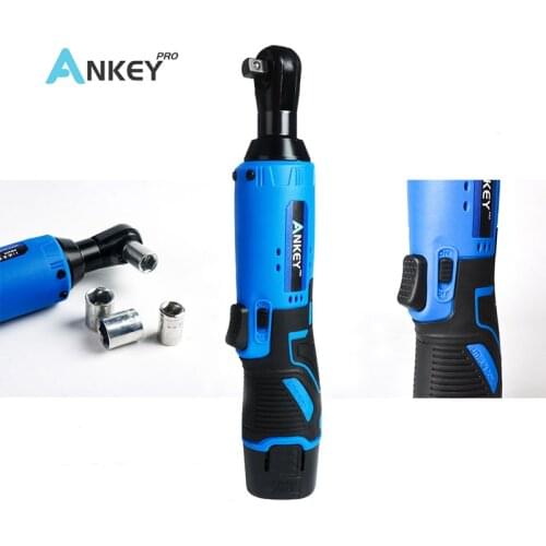45NM Cordless Electric Wrench 12V 3/8 Ratchet Wrench Set Angle Drill Screwdriver to Removal Screw Nut Car Repair Tool ByANKEYPRO