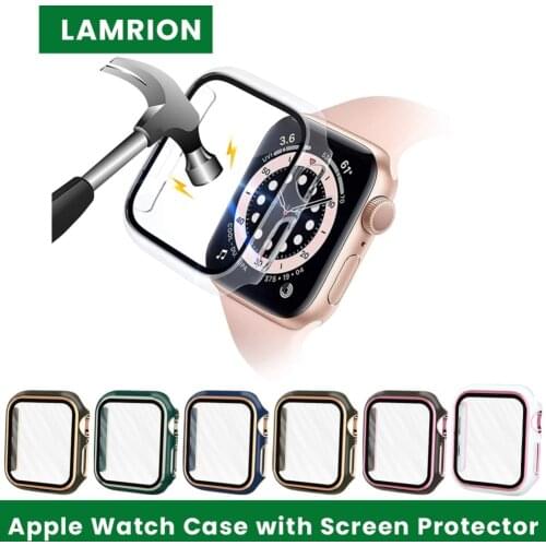Apple Watch Case 44mm 42mm Rhinestone Apple Watch Case with Built in 9H Tempered Glass Screen Protector iWatch Series 6/5/4/se