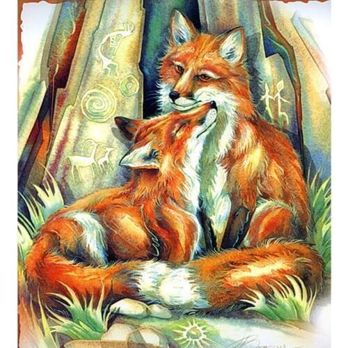 Diy animals diamond painting wolves full square rhinestone embroidery picture resin mosaic sticker diamond tapestry wall paper