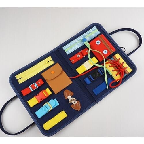 Montessori Toys Baby Puzzle Basic Skills Toddler Activity Board for Motor Skills Learn to Dress Board Educational Learning Toys