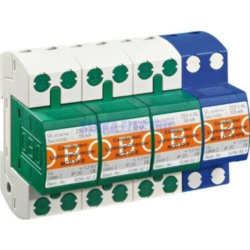 MCD50-B/3+NPE 50KA ~255V AC IP20 Surge Protective Device Surge Arrester Protector
