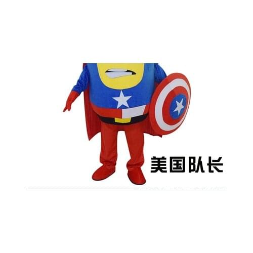 Cute Custom cartoon character yellow minionss mascot costume adult walking cosplay game suit for Holidays