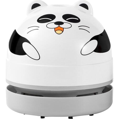Mini Handheld Cleaner Desk Cleaning Tool Machine Panda Design Flat Sunction Mouth/ USB Operated for Cleaning Desktop Keyboard