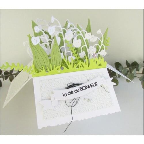 Mmao Crafts Metal Steel Cutting Dies New Flower grass edge strips Stencil For DIY Scrapbooking Paper/photo Cards Embossing Dies