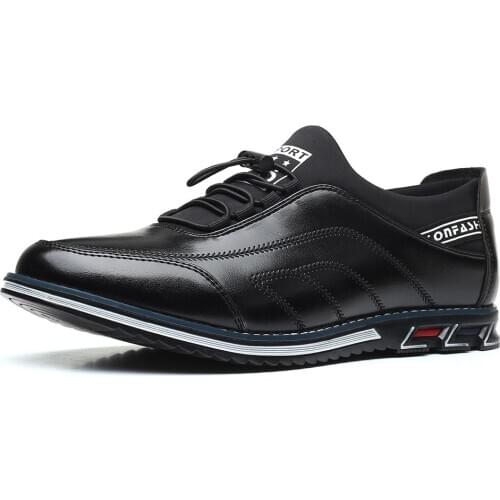 Men Casual Shoes Flat Fashion Autumn Spring Leather Driving Loafers Male Slip On Outdoor Work Business Plus Size 38-48