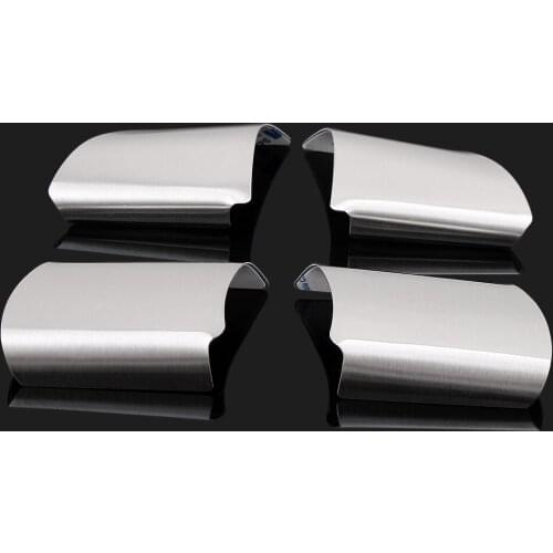 4Pcs/Set Stainless Steel Steering Wheel Decoration Cover Trim Sticker for Ford Focus 2 MK2 2005-2014 Car Sticker Accessories