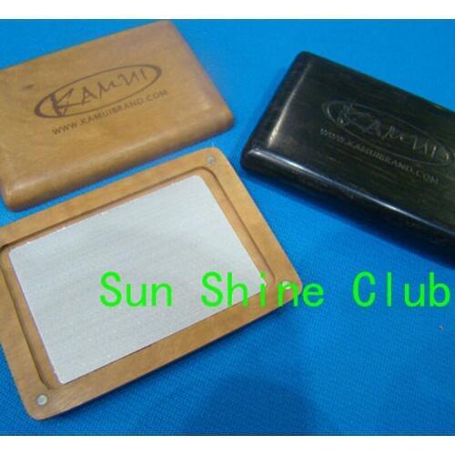 Xmlivet Original Kamui Cue Tip Sander/Black Ebony/Brown Wooden Repairer Tool Cue Burnisher Billiards Accessories