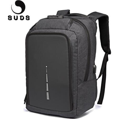 Casual Anti Theft Backpack Men Canvas Travel Laptop School Bags Backpack USB Charging Mens Backpacks Bolsa Mochila Large 2020