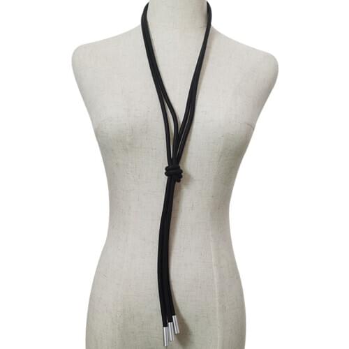 YD&YDBZ Simple Leather Pendant Necklaces For Women Fine Rope Statement Chokers Necklaces Jewelry Womens Clothes Decoration Gift