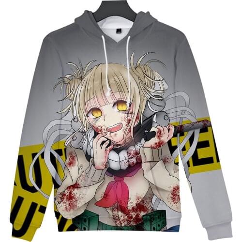 Kawaii Himiko Toga Hoodie Sweatshirt Streetwear High Quality Fashion Casual Tracksuit Loose Sweatshirt Unisex Pullover Kids Top