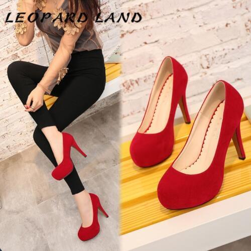 LEOPARD LAND Sexy Waterproof Platform Night Club Womens Single Shoes Shallow Mouth Night Club High Heel Selling Shoes WZ