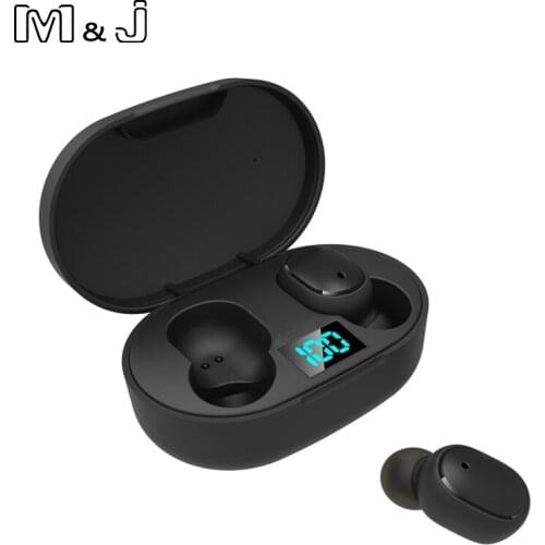 M&J E6S TWS Bluetooth 5.0 Headphones Stereo True Wireless Earbuds In Ear Handsfree Earphones sports headset For Mobile Phone