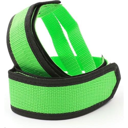Bicycle Ultra-light Foot Pedal Set Tied Belt Green