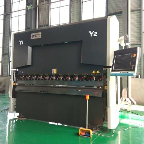 High precision hydraulic bending Machine, CNC sheet metal press brake, DA66T Inoxyable System 6 + 1 axis for steel plate
