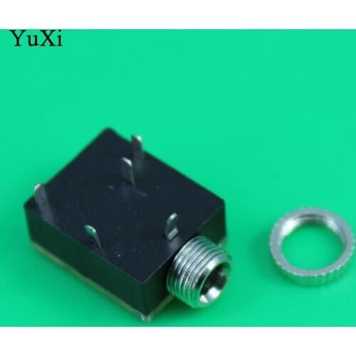 YuXi PJ-324M 3.5MM Stereo Audio Socket/Jack Connector with nut 5Pin PCB Panel Mounting for headphone