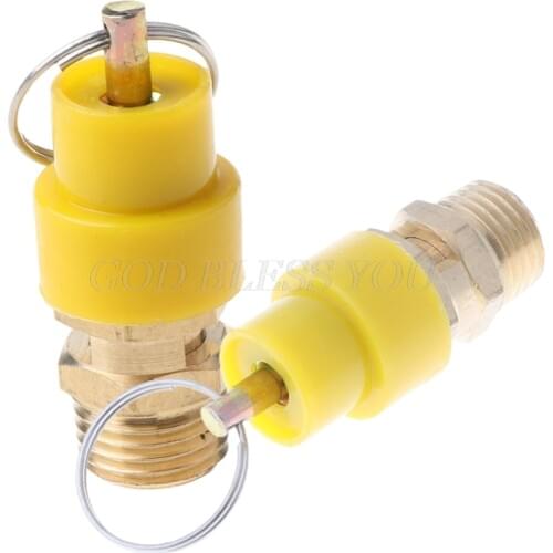 1PC 1/4'' 12KG BSP Air Compressor Safety Release Valve Pressure Relief Regulator Drop Shipping