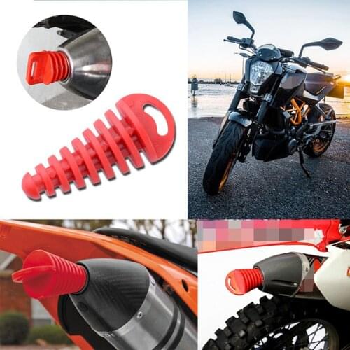 1PC Exhaust Pipe Plug Motorcycle Motocross Tailpipe Rubber Air Bleeder Plug Exhaust Silencer Wash Plug Pipe Protector