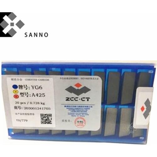 20PCS YT5 / YT15 / YT14 / YG8 / YW1 / YW2 / YG6 A425 A425Z cnc carbide welding inserts carbide tips brazed blade