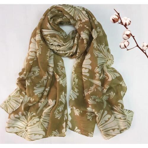 2017 Fashion Vintage Flower And Star Pattern Scarf Shawls Beautiful Floral Print Wrap Muffler Hijab 3 Colors 10pcs/Lot Wholesale