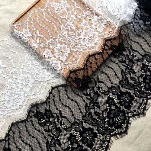 6Meters Dress Wedding Dress Stitching Long Eyelash Lace DIY Head Yarn Stitching Accessories RS1258