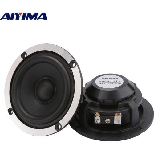 AIYIMA 2Pcs 3 Inch Mid Range Car Speaker 4 8 Ohm 15W Home Theater Sound Speaker Wool Paper Cone Aluminum Neodymium Loudspeaker