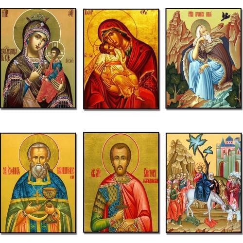 Diamond Painting Orthodox Icon 5D DIY Diamond Embroidery Full Square/Round Rhinestones Cross Stitch Kits Diamond Mosaic Pattern