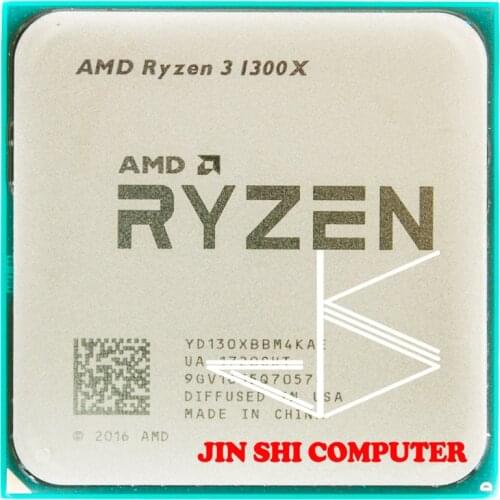 Free Shipping AMD Ryzen 3 1300X3.5 GHz Quad-Core Quad-Thread CPU Processor YD130XBBM4KAE Socket AM4 AMD Ryzen 3 1300X 3.5
