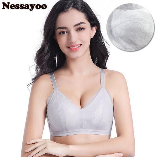 No Rims Sleep Women Underwear Embroidery Floral Push Up Bras Lingerie Plus Size L XL XXL XXXL Unlined Wireless Bra Sexy Lingerie