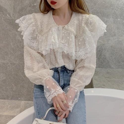 HECAIYUN Women's Ruffle Shirts
