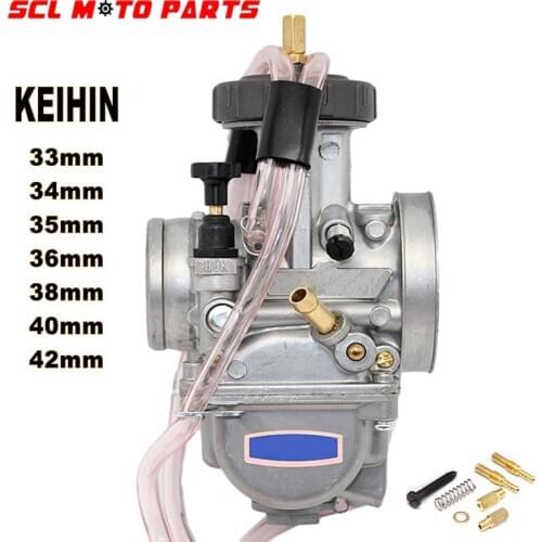 ALconstar-Motorcycle KEIHIN PWK Carburetor 33 34 35 36 38 40 42mm Racing Parts Scooters Dirt Bike ATV with Power Jet Used 250cc