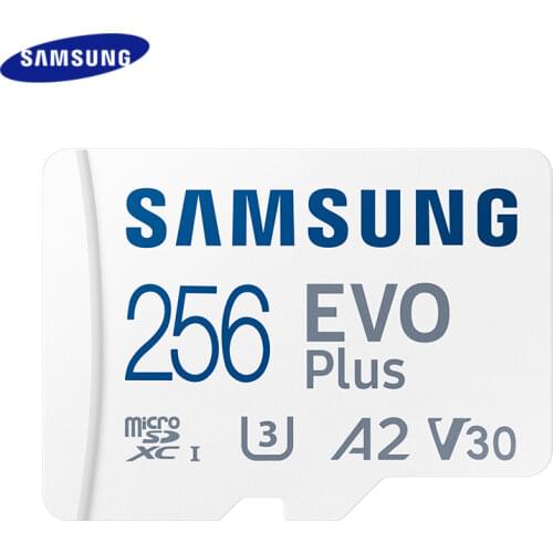 SAMSUNG Original Memory Card High Speed 100 MB/S EVO PLUS 256GB 128GB Microsd Class 10 U3 TF Cards UHS-I 64GB U1 Micro SD Card
