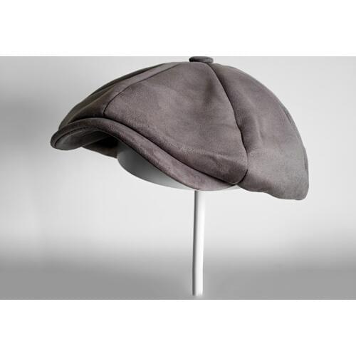 Top Grade Suede Newsboy Caps Mens Grey Oversized head circumference Flat Caps Women British Gatsby Cap Autumn Winter Hats BLM114