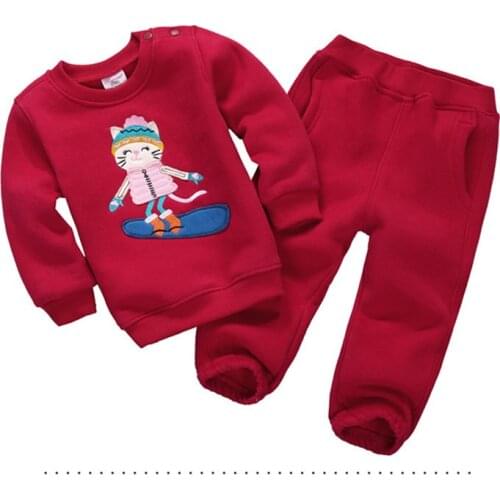 13 Colors Monkey Car Children Baby Girls Boys Kids Clothing Set Warm Suit Hoody Jacket+pants Cartoon Clothes Kids Sportswear