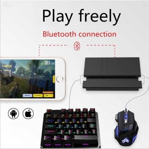 Mobile Gamepad Controller Gaming Keyboard Mouse Converter Bluetooth-Compatible Adapter For Android iPhone