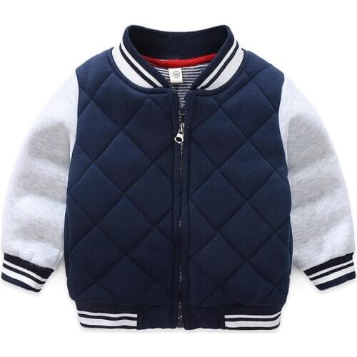 Toddler Boys Jackets Casual Thick Long Sleeve Stitching Outerwear For Boy Kids Clothing 2 3 4 5 6 Years Child Jacket New Arrival